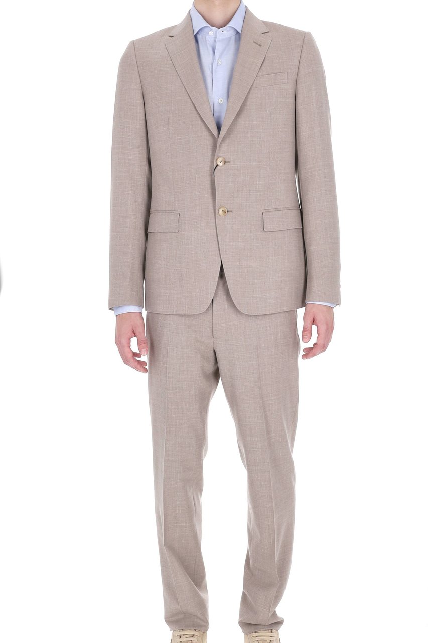 Zegna Drop 8r Linen-Wool Suit Grijs