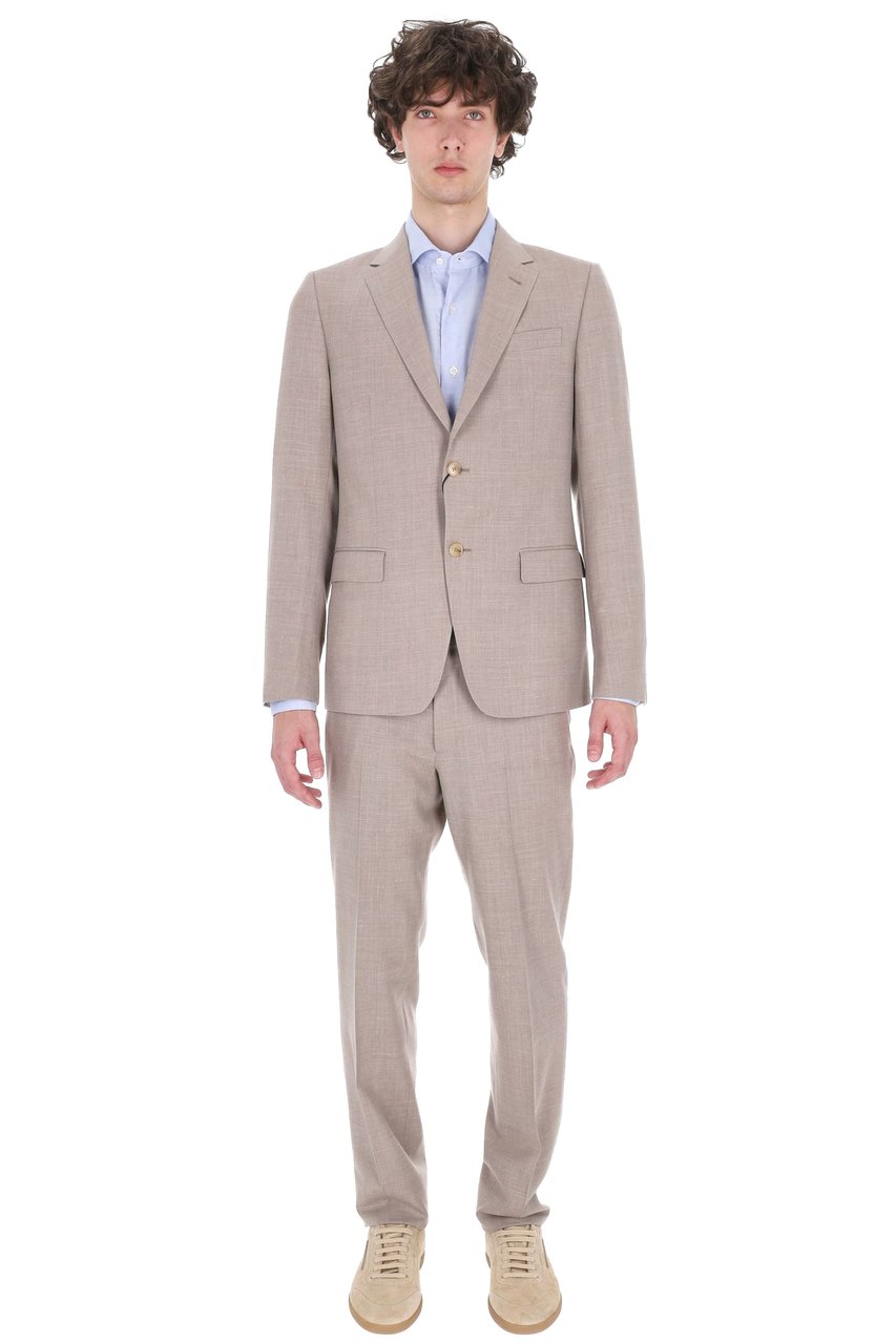 Zegna Drop 8r Linen-Wool Suit Grijs