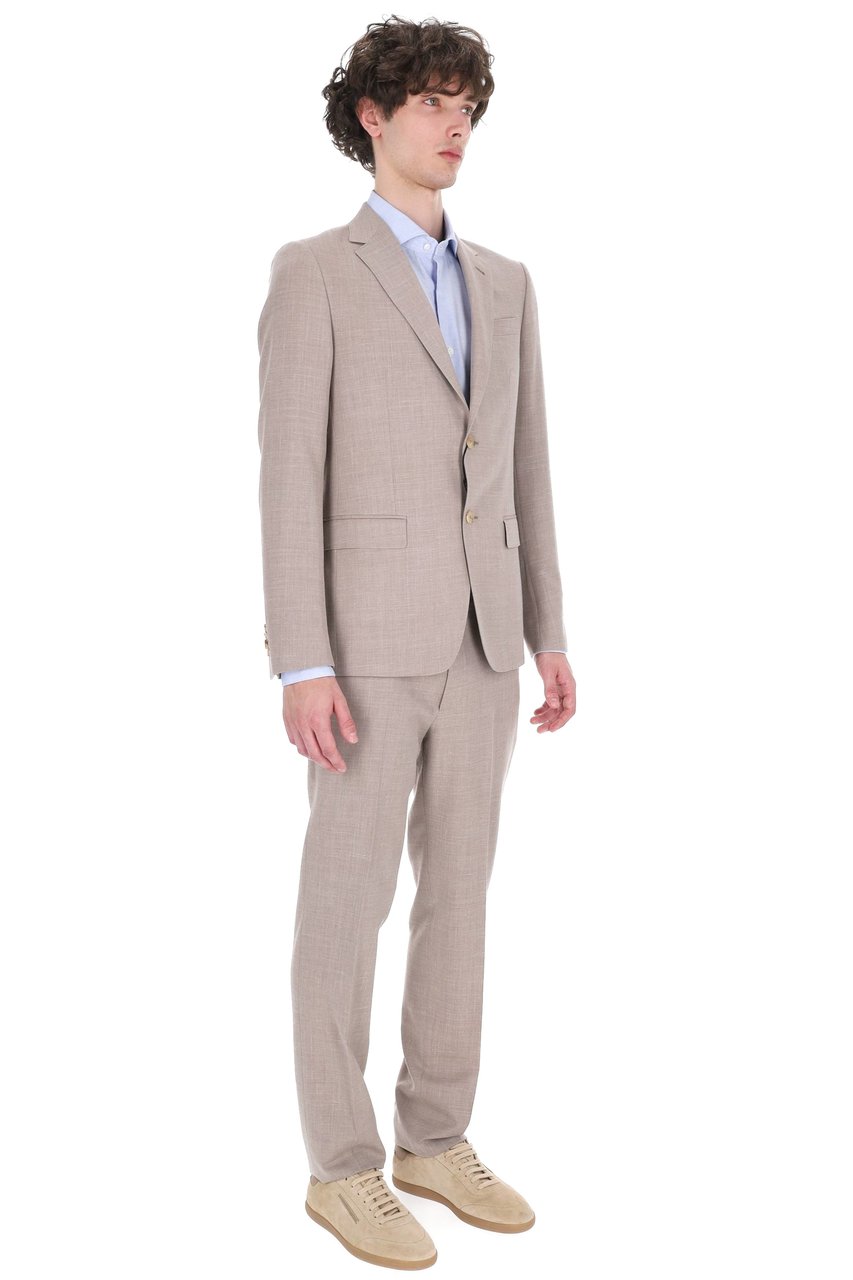 Zegna Drop 8r Linen-Wool Suit Grijs
