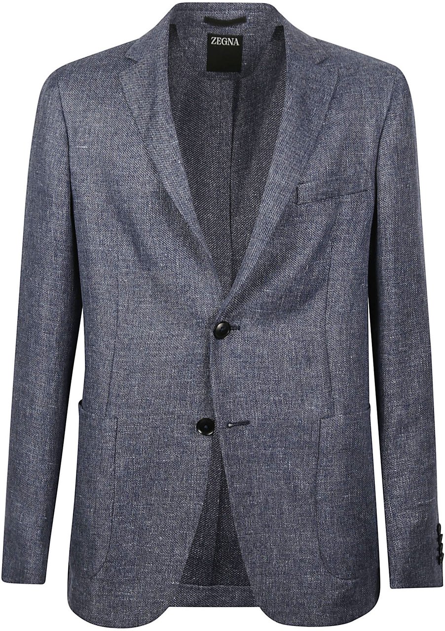 Zegna Lux Tailoring Formal Jacket Blue Blauw