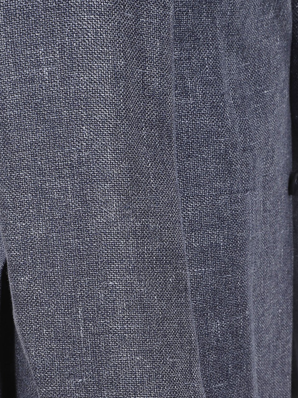 Zegna Tailored Grey Jacket with Textured Linen-Wool Blend and Two-Button Closure Grijs