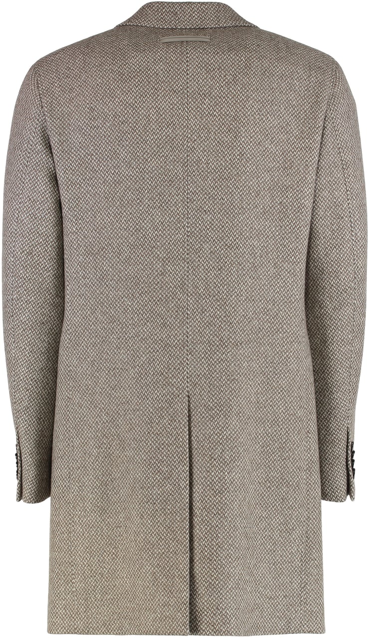 Zegna Coat made of wool and cashmere Beige
