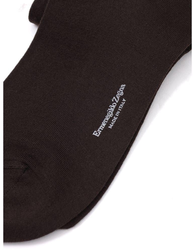 ZEGNA Brown Wool Socks Bruin