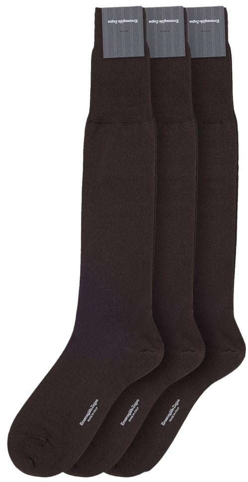ZEGNA Brown Wool Socks Bruin