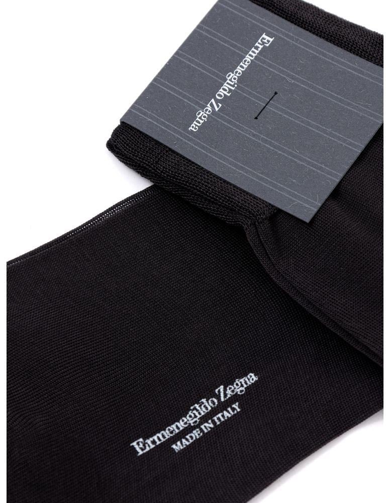 Zegna ZEGNA Gray Cotton Socks Grijs