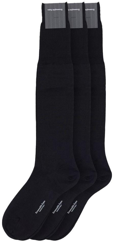 Zegna ZEGNA Black Wool Socks Zwart
