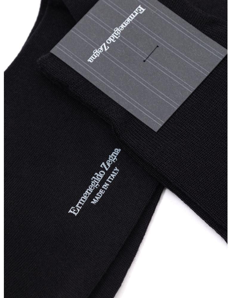 Zegna ZEGNA Black Wool Socks Zwart