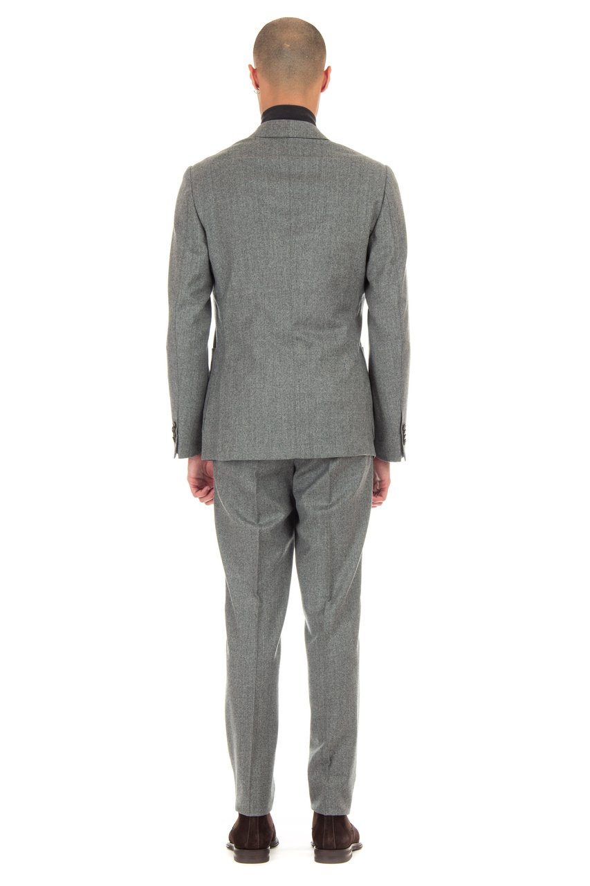 Zegna Techmerino Wash&Go Wool Suit Grijs