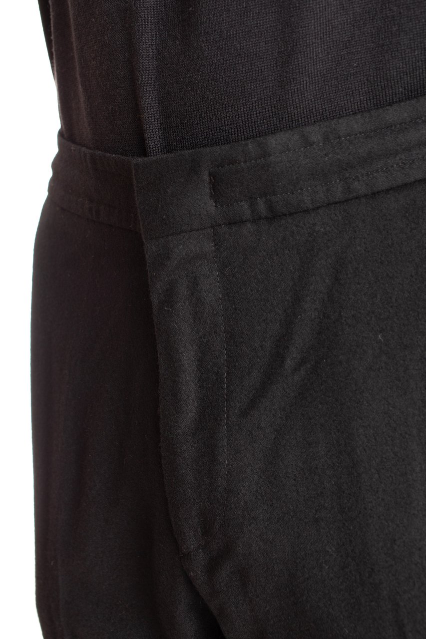 Zegna Techmerino Wool Jogger Trousers Zwart