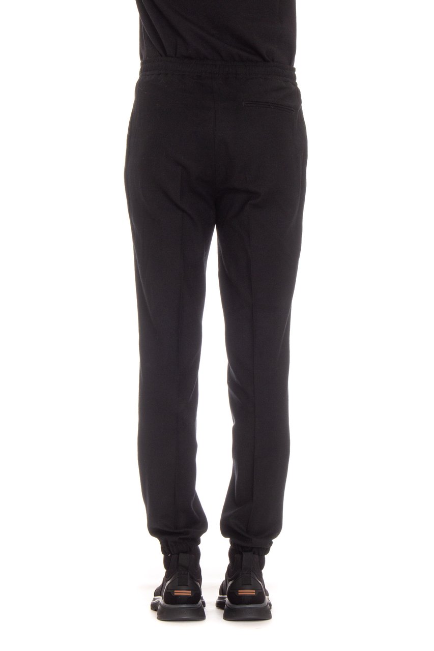 Zegna Techmerino Wool Jogger Trousers Zwart