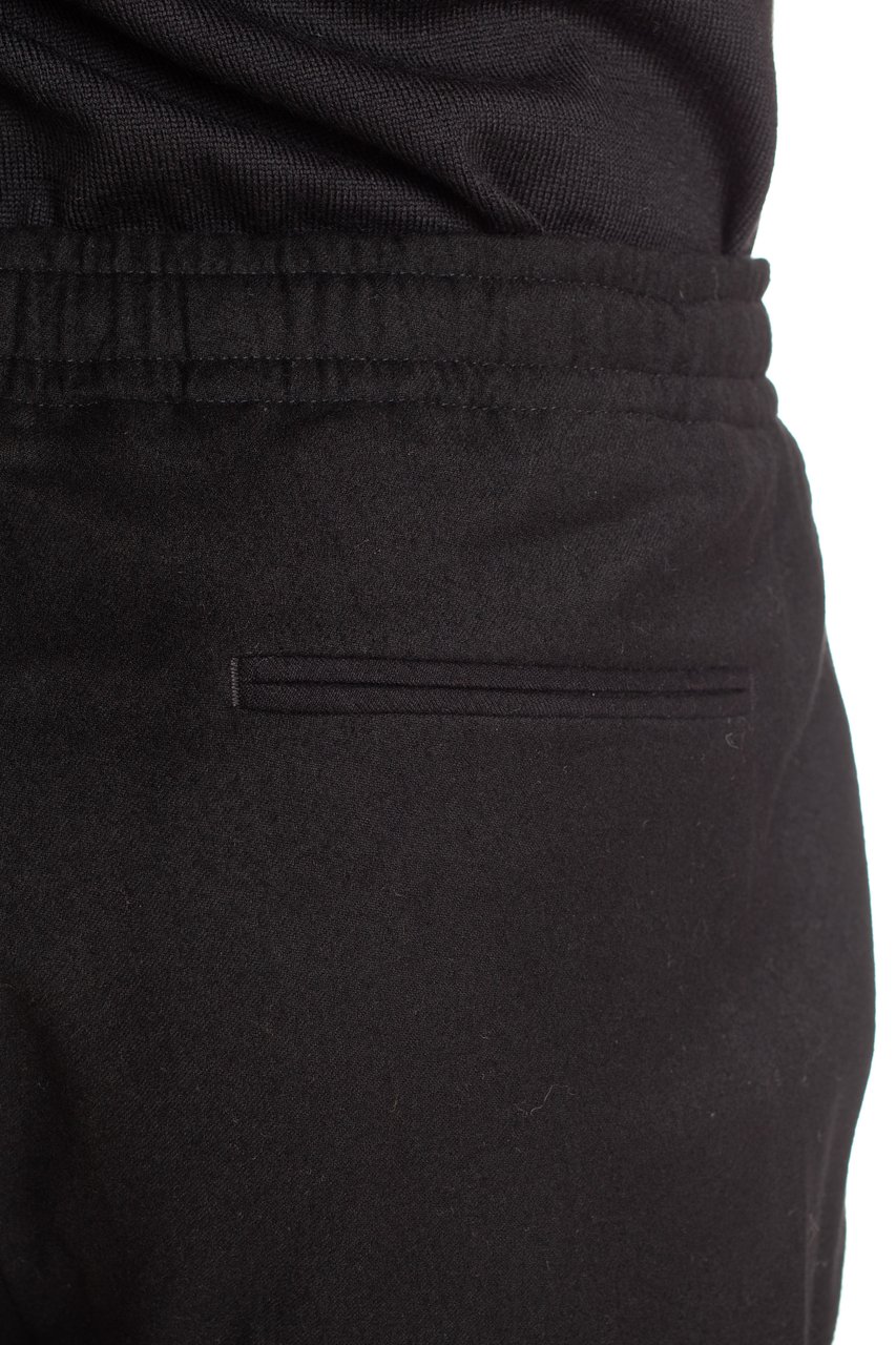 Zegna Techmerino Wool Jogger Trousers Zwart