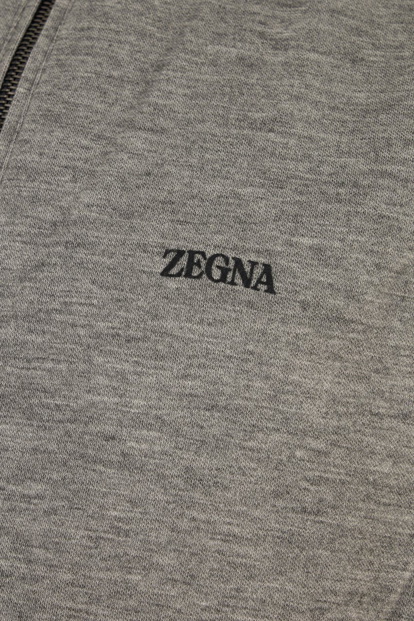 Zegna Zegna Slate polyester reversible sleeveless jacket Zwart