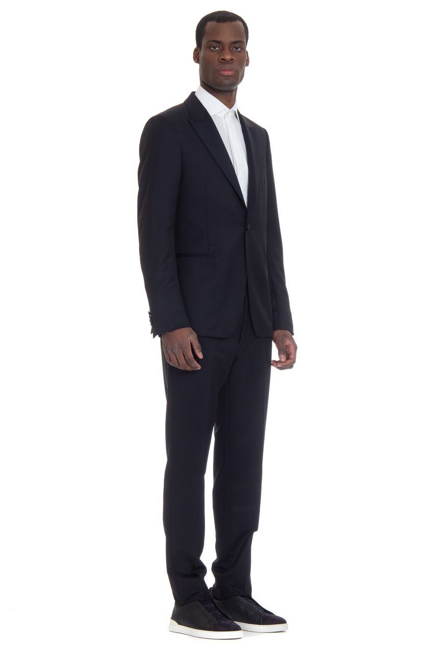 Zegna Mohair Wool Tuxedo Zwart
