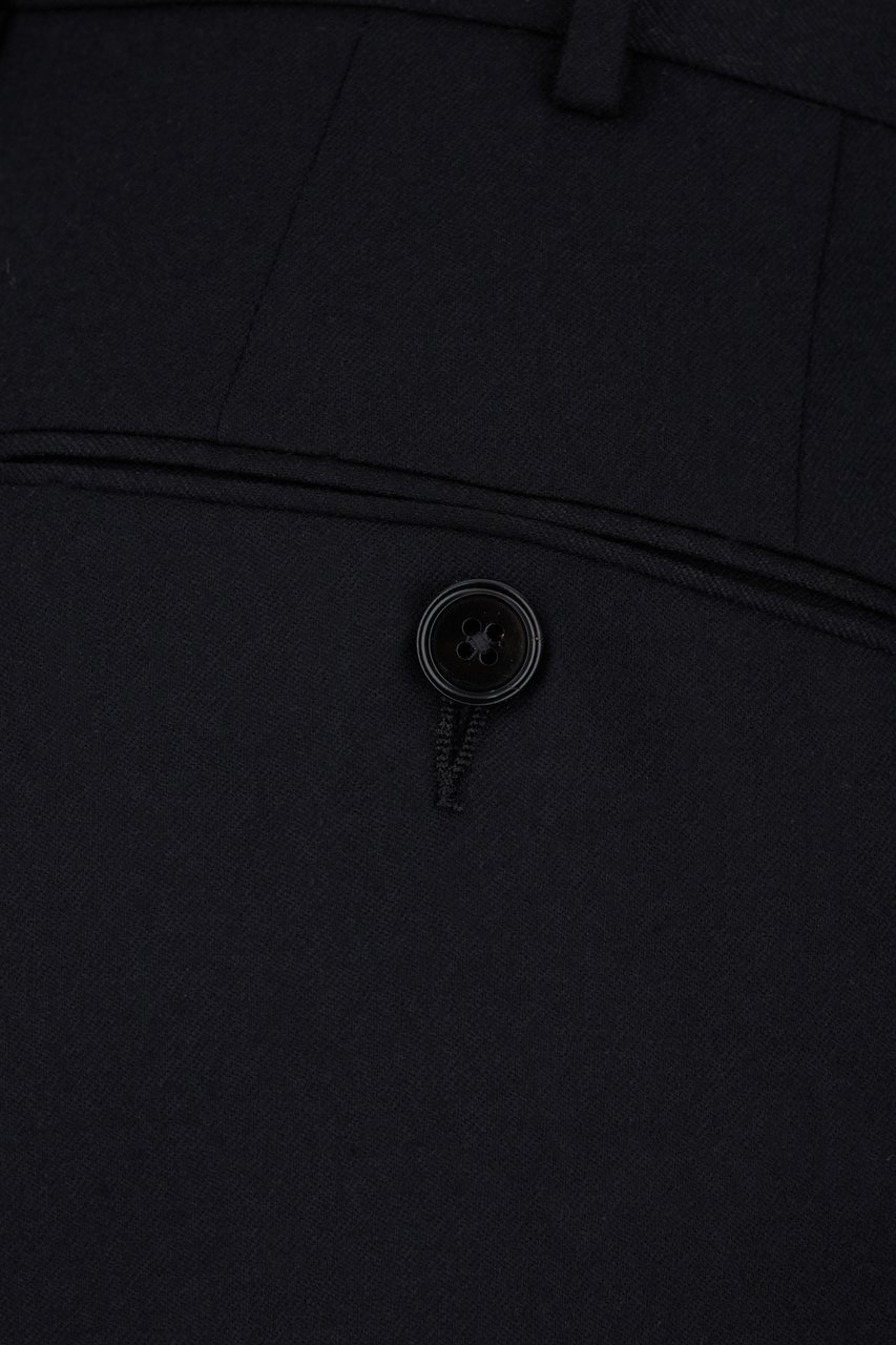 Zegna Midnight blue wool pants Blauw