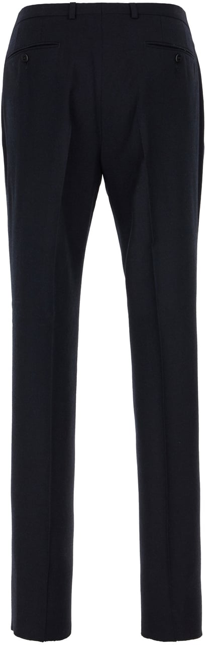 Zegna Zegna Blue wool pants Blauw