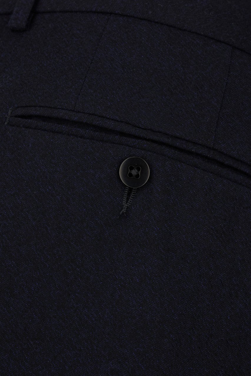 Zegna Zegna Blue wool pants Blauw