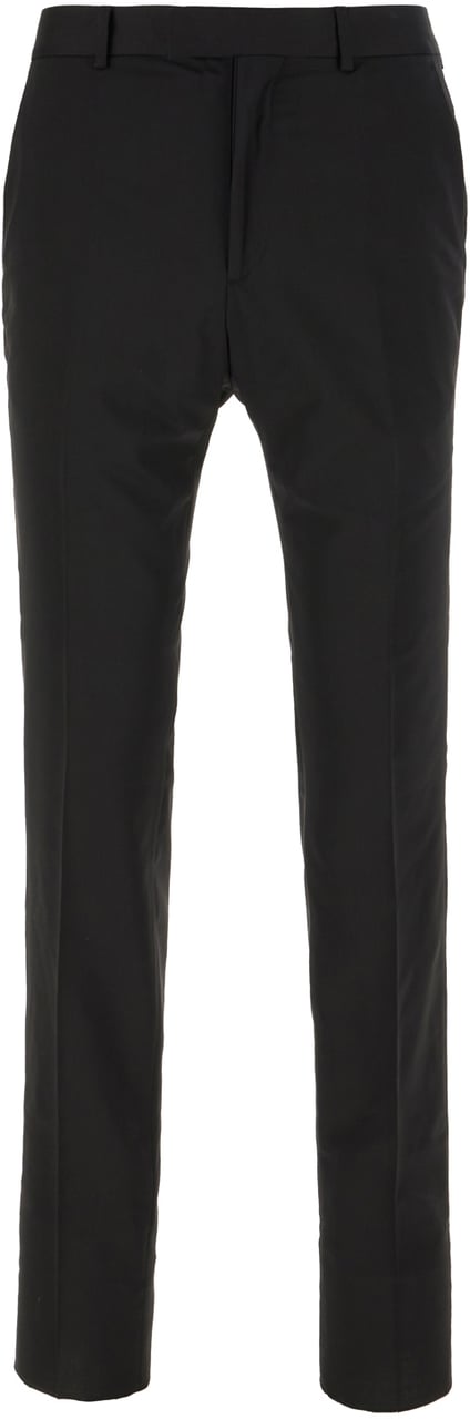 Zegna Zegna Black wool blend pants Zwart