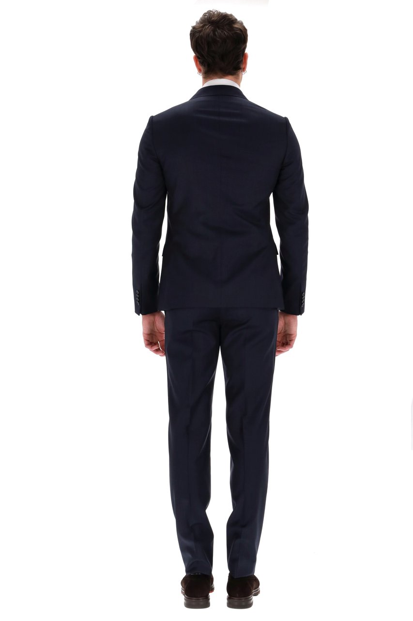 Zegna Drop 8 Wool Suit Zwart