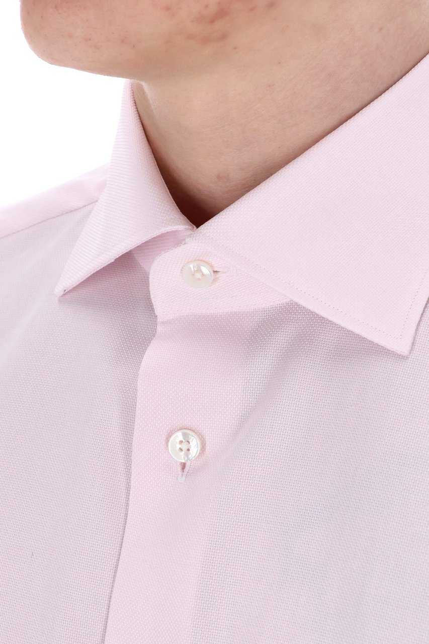 Zegna Trofeo Knitted Cotton Shirt Paars