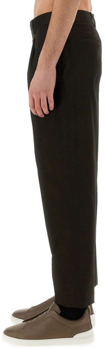 Zegna Tailored Pants With Pleated Front Bruin