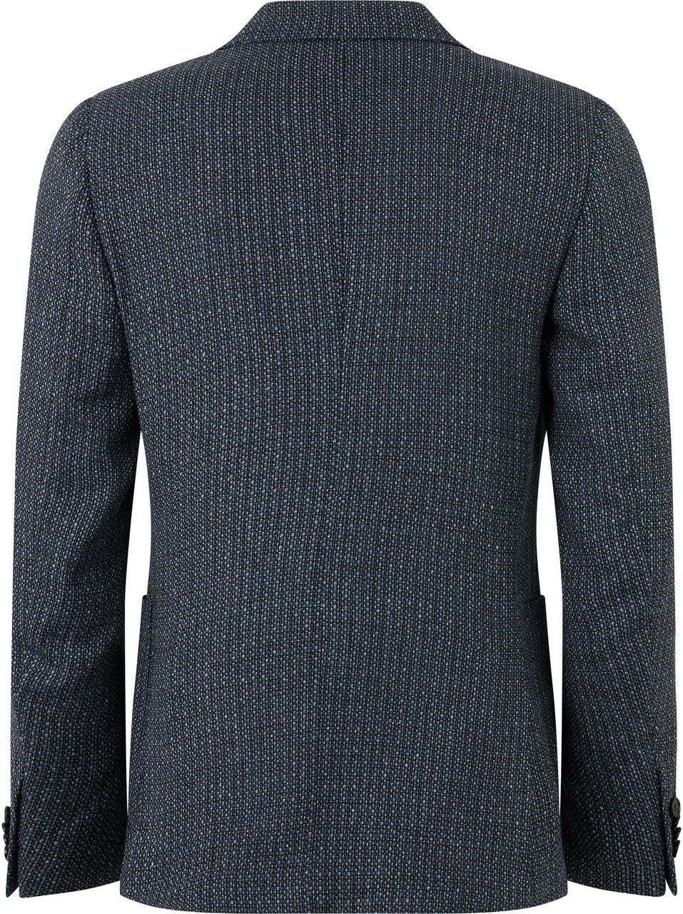 Zegna Single-breasted jacket in a cashmere-linen blend Blauw