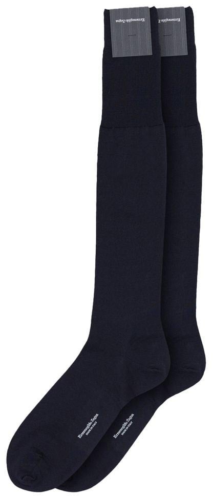 Zegna ZEGNA Blue Wool Socks Blauw