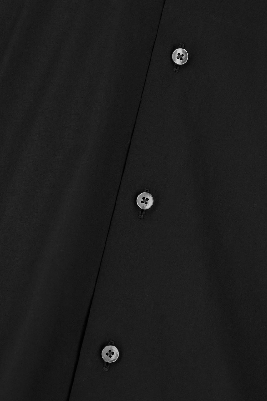 Zegna Zegna Black cotton shirt Zwart