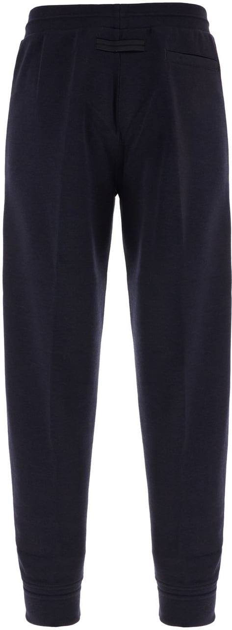 Zegna Midnight blue wool blend joggers Blauw