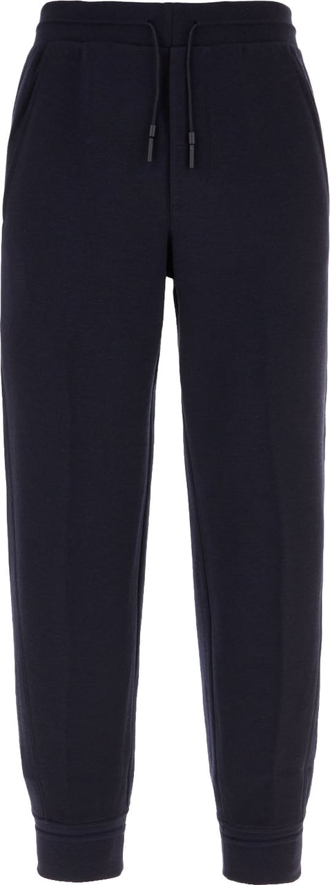 Zegna Midnight blue wool blend joggers Blauw