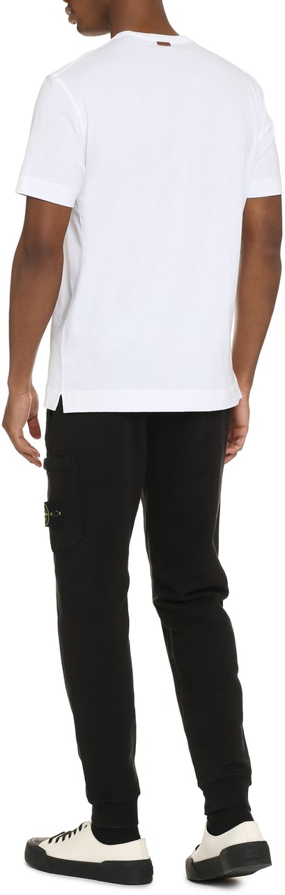 Zegna Logo cotton t-shirt Wit