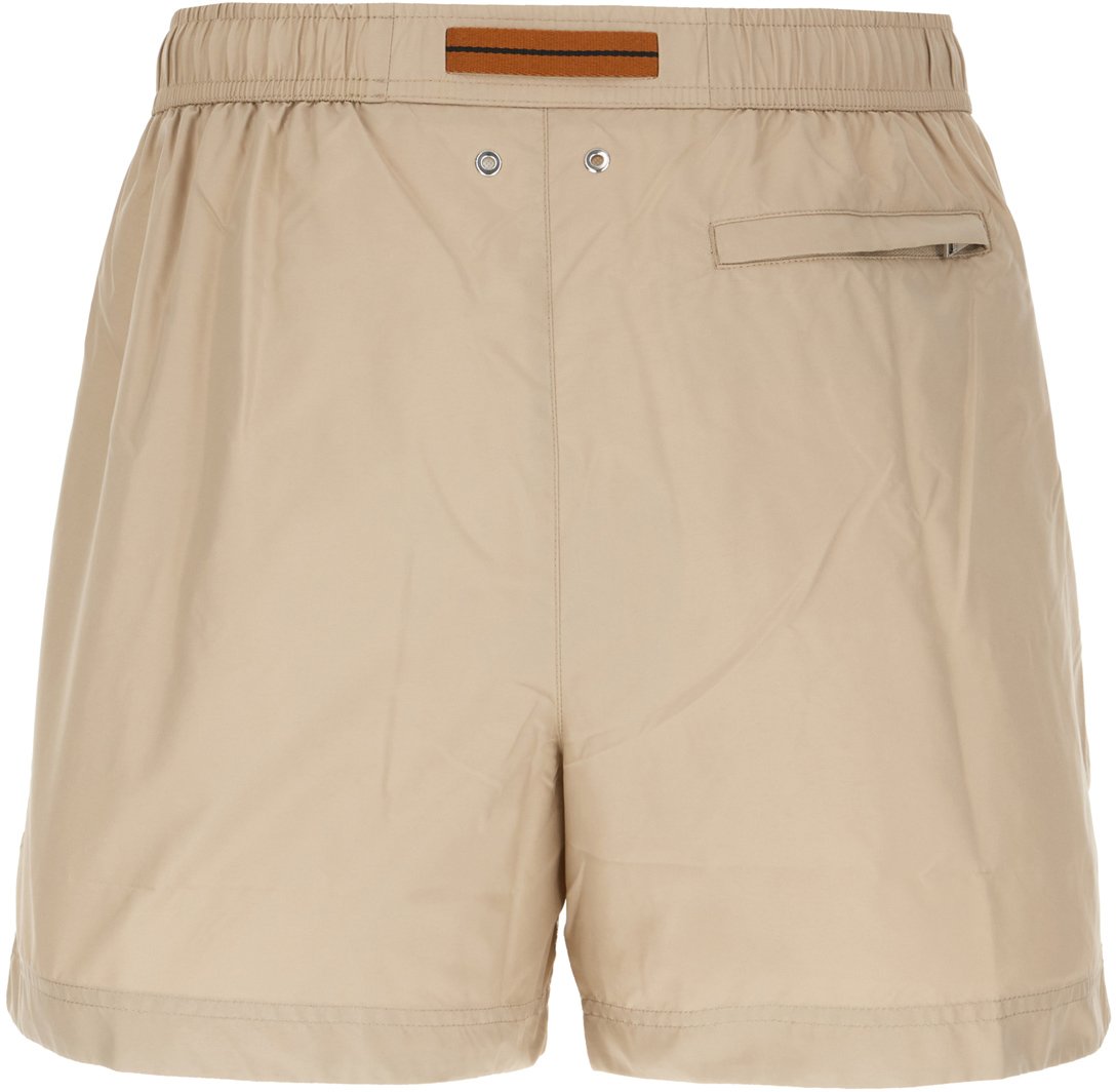 Zegna Beige nylon swimming shorts Beige