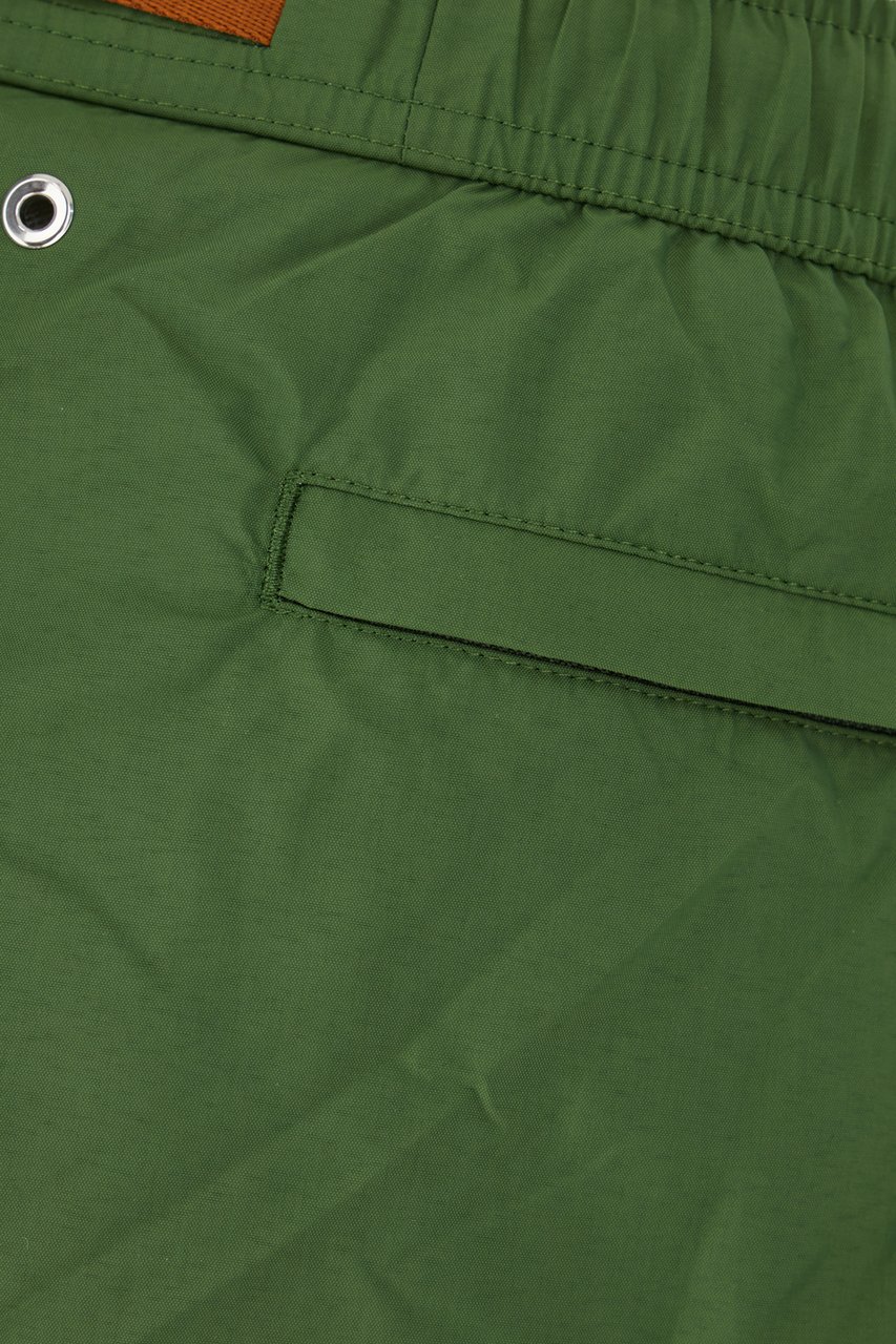 Zegna Green nylon swimming shorts Groen
