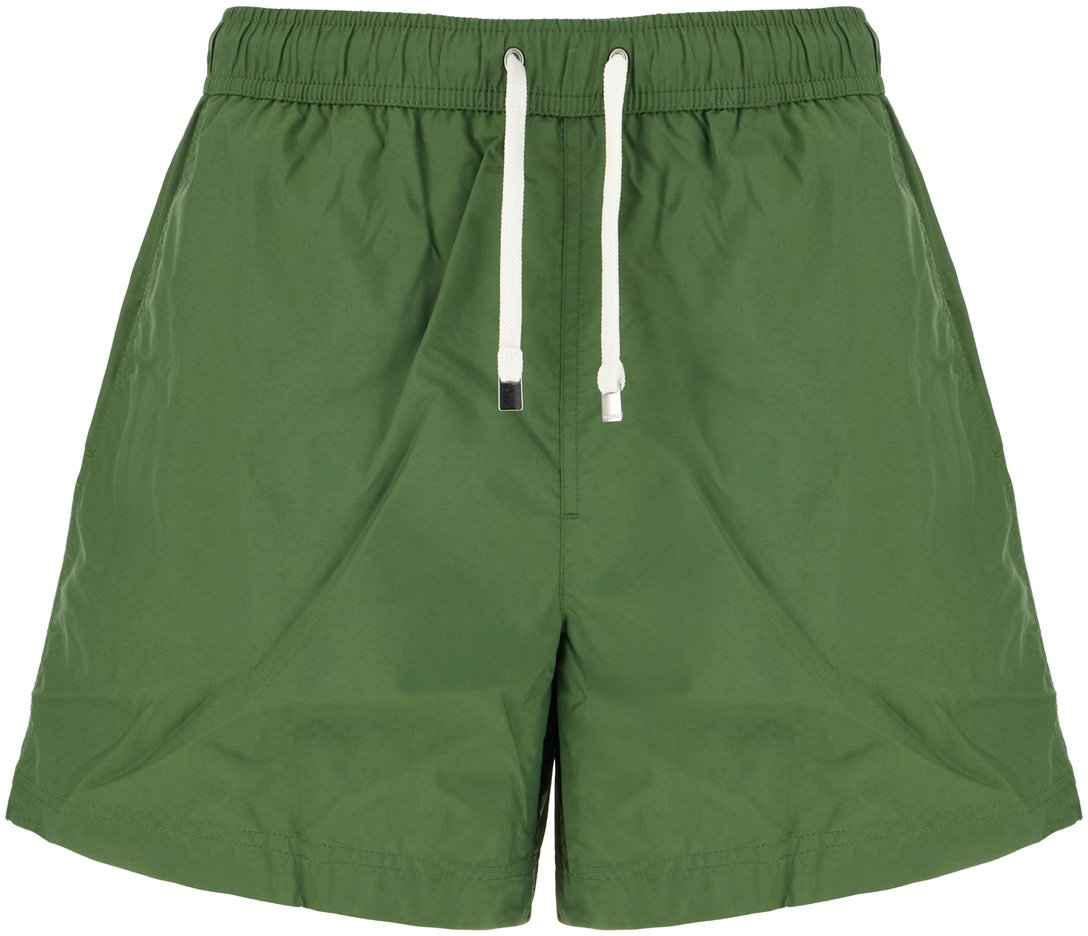 Zegna Green nylon swimming shorts Groen