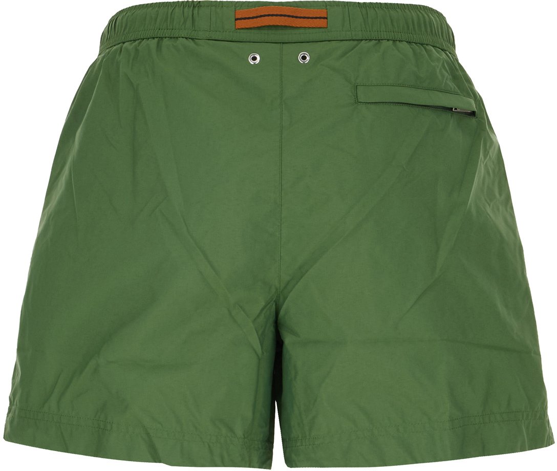 Zegna Green nylon swimming shorts Groen