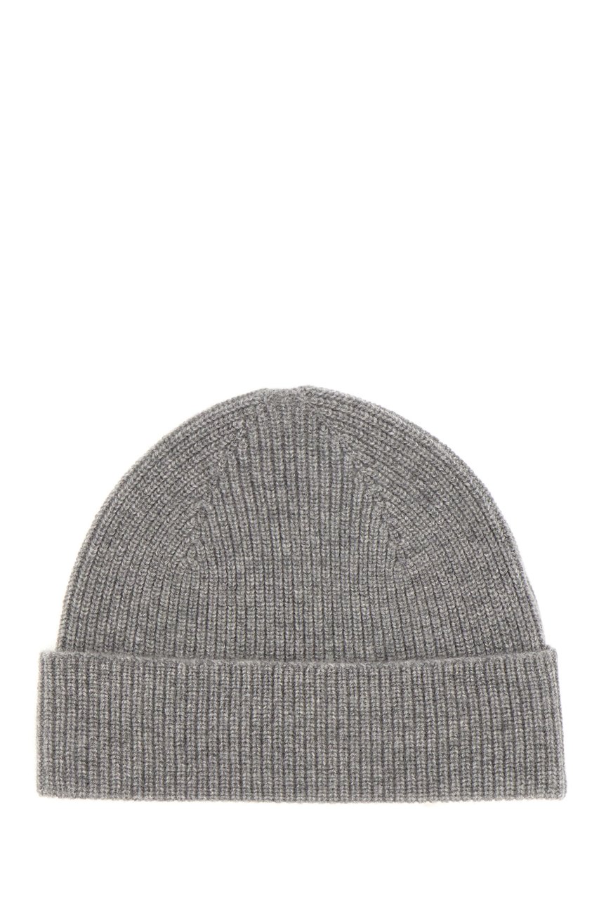 Zegna Zegna Grey cashmere beanie hat Zwart