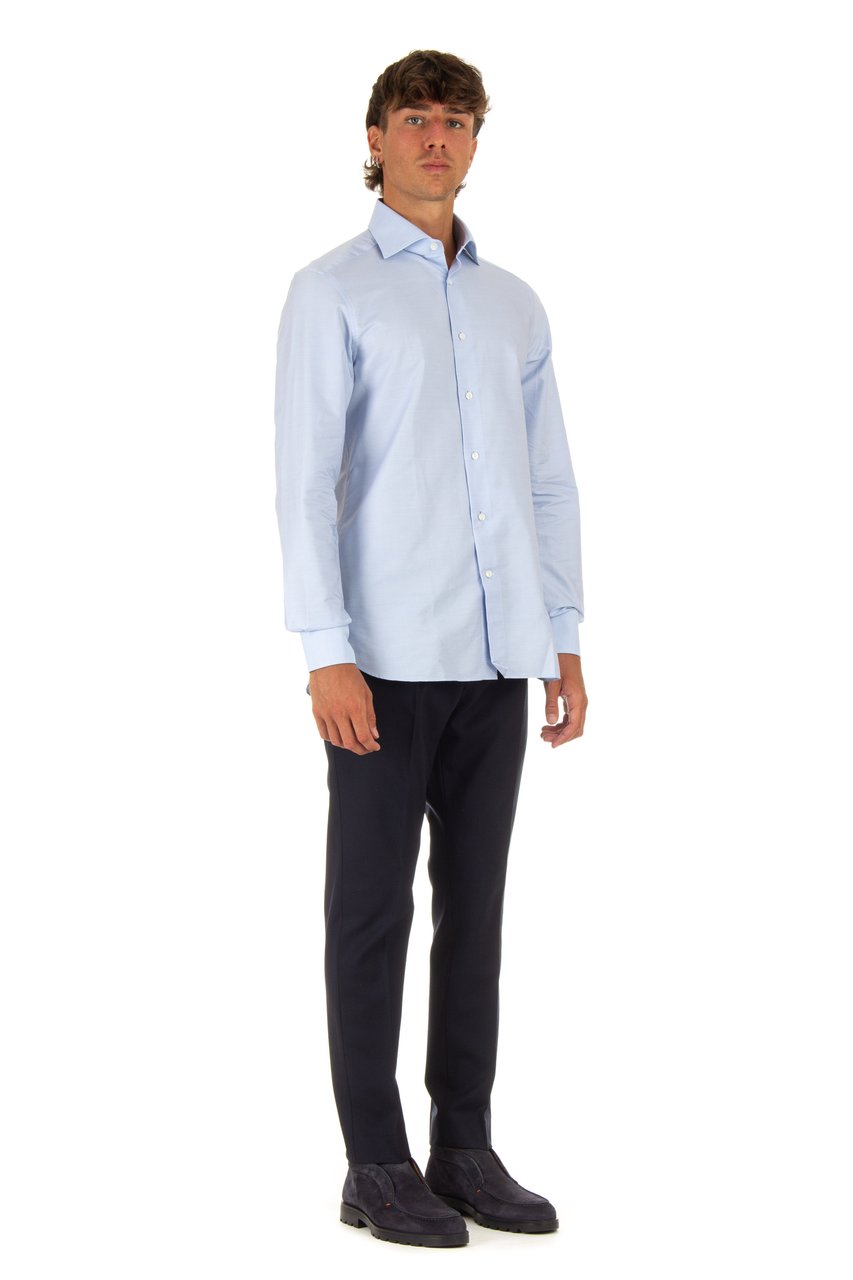 Zegna Trofeo Cotton Shirt Wit