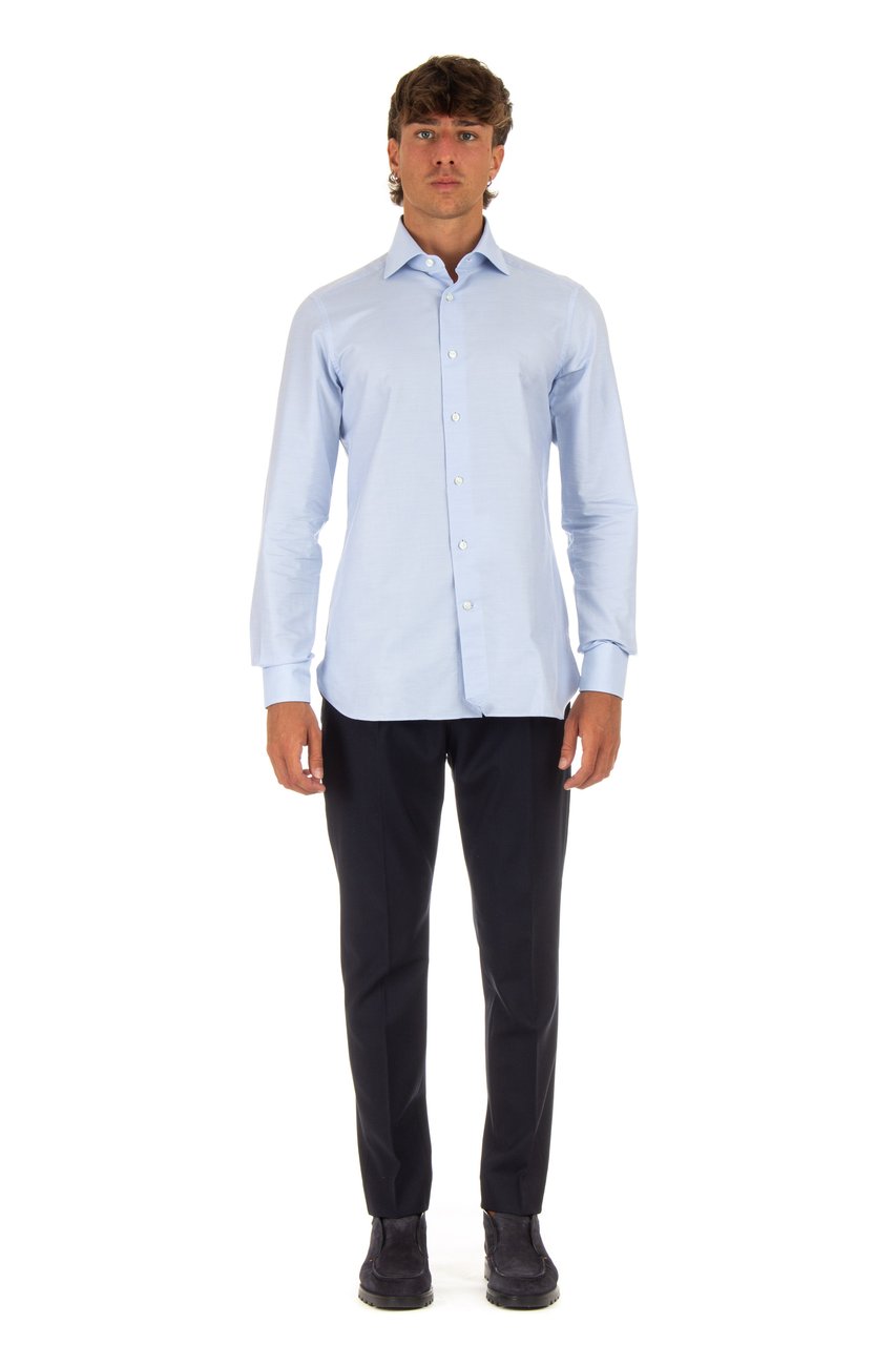 Zegna Trofeo Cotton Shirt Wit
