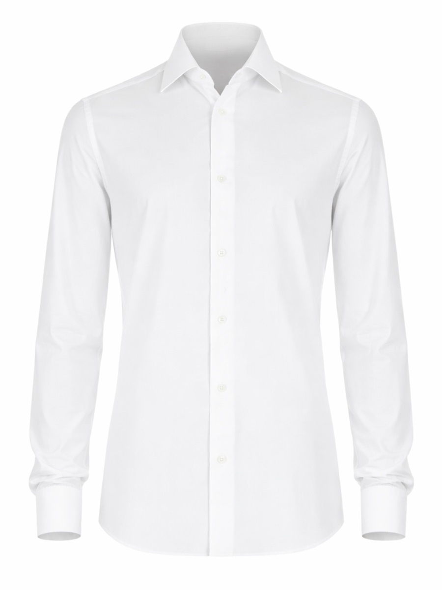Zegna Tailored Formal Shirt Wit