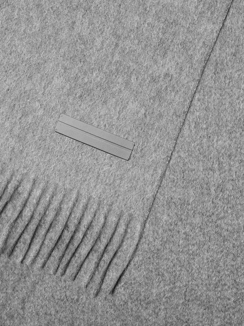 Zegna Oasi Cashmere Beaver Scarf Grijs