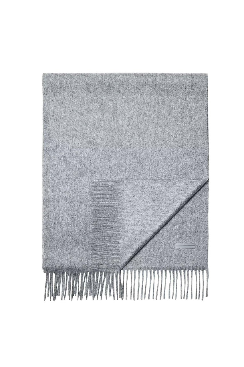 Zegna Oasi Cashmere Beaver Scarf Grijs
