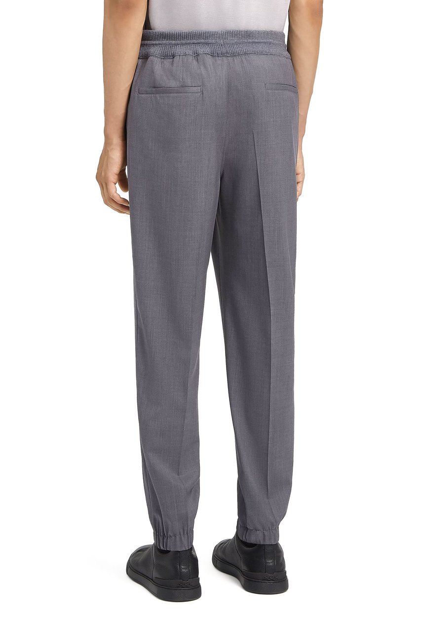 Zegna High Performance Wool Formal Pants Grijs