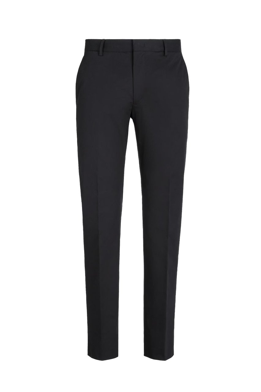 Zegna Stretch Cotton Formal Pants Zwart