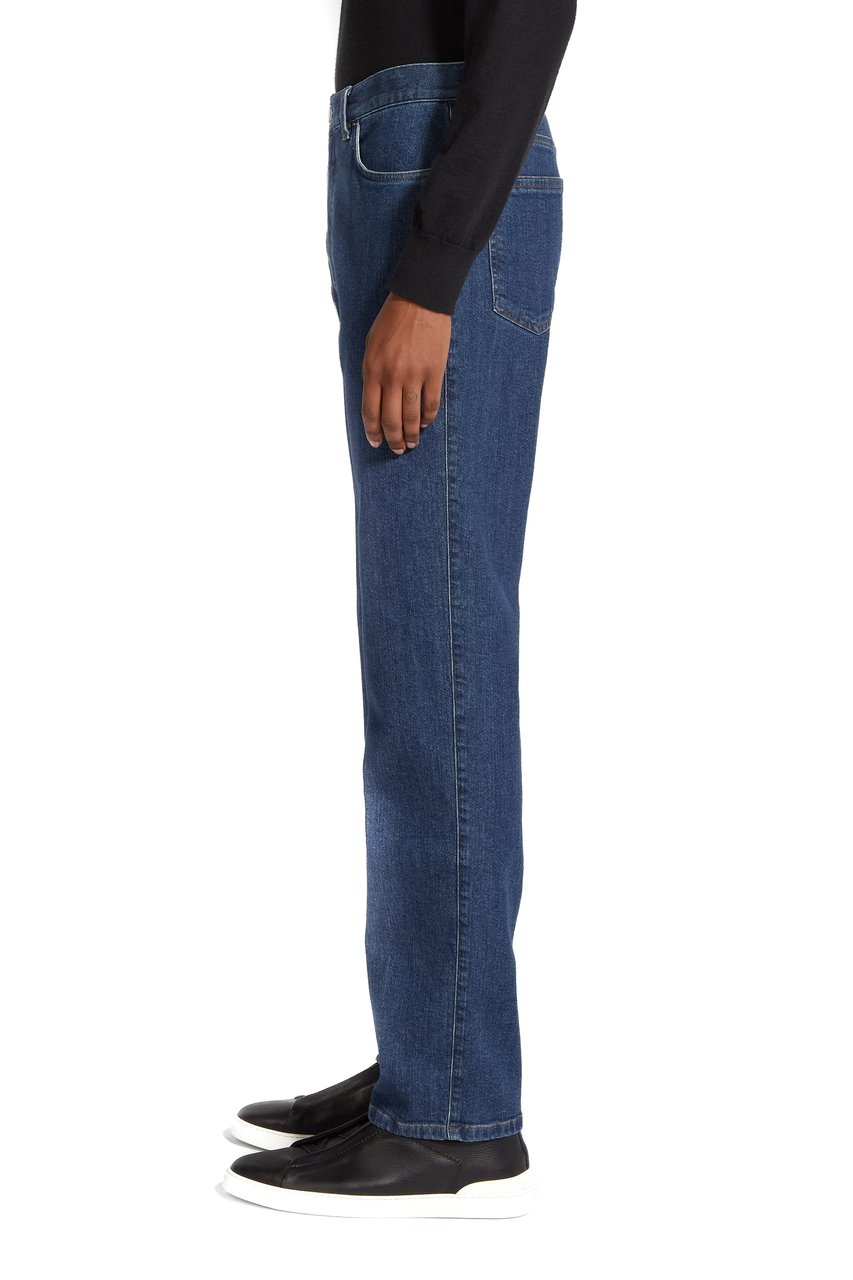 Zegna Roccia Stone Washed Jeans Zwart