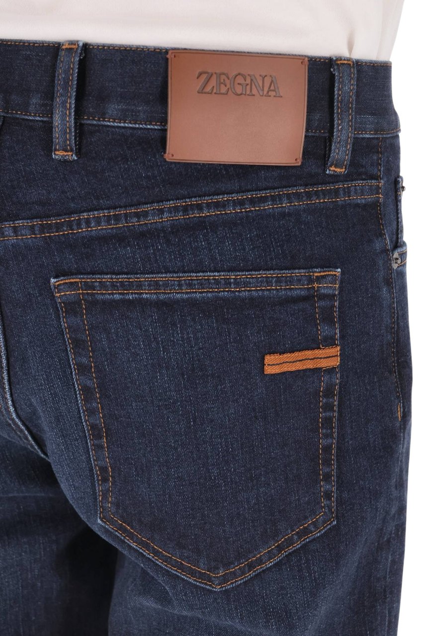 Zegna Straight-Leg Denim Jeans with Refined Indigo Finish Zwart