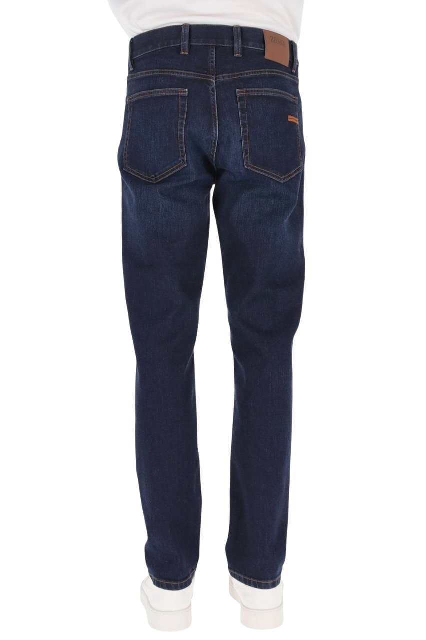 Zegna Straight-Leg Denim Jeans with Refined Indigo Finish Zwart