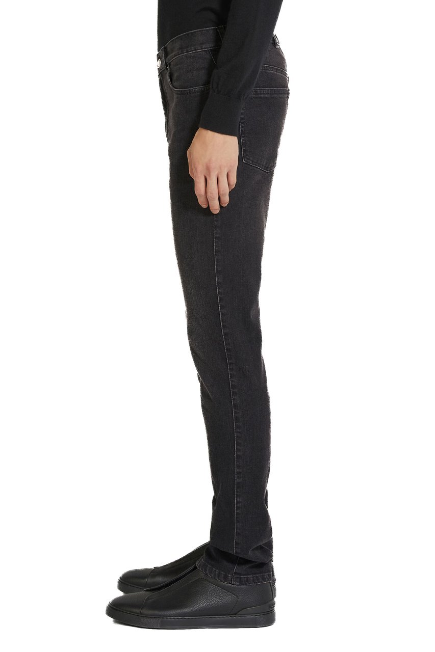 Zegna Roccia Grey Comfort Jeans Zwart