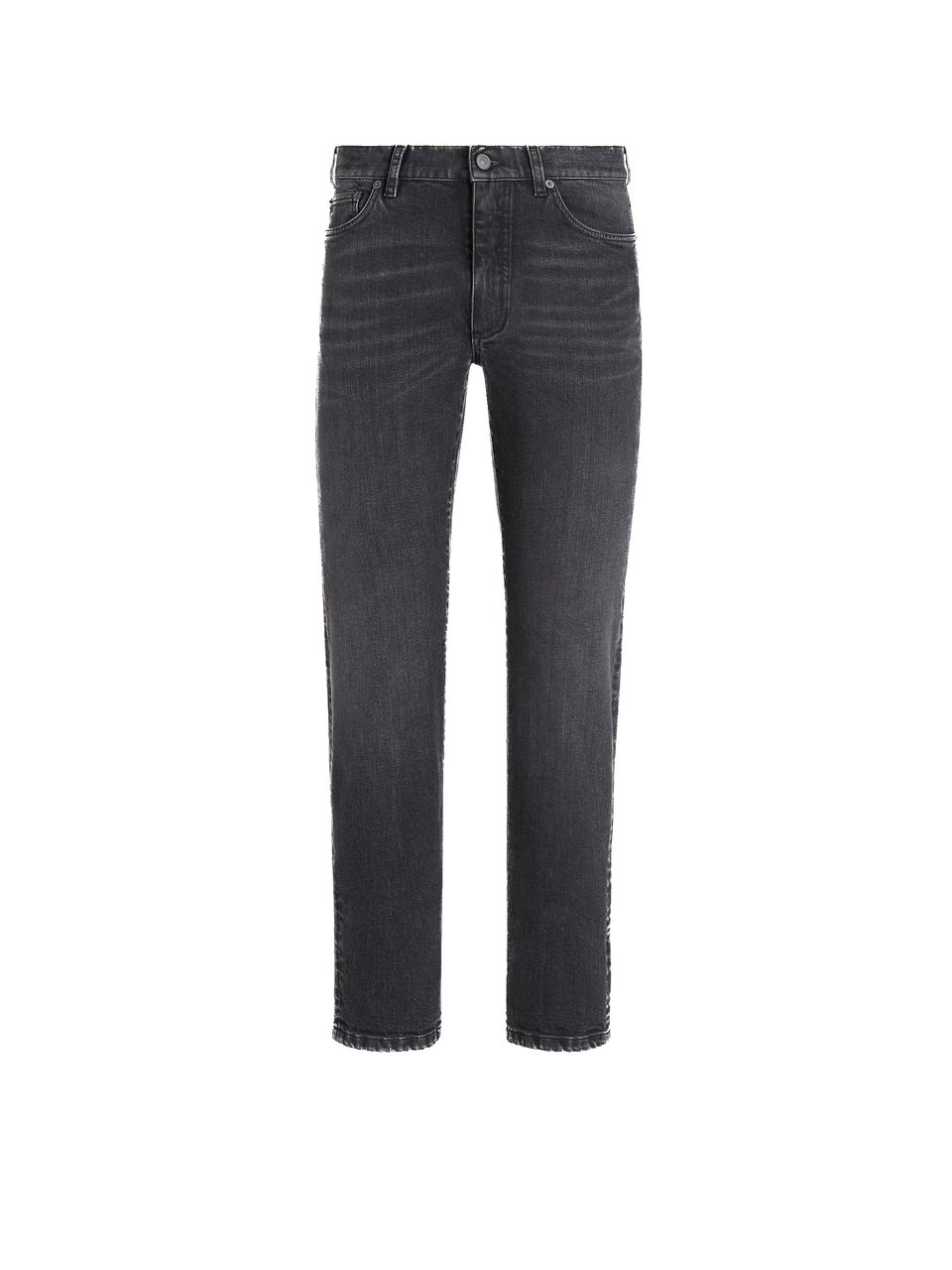 Zegna Roccia Grey Comfort Jeans Zwart