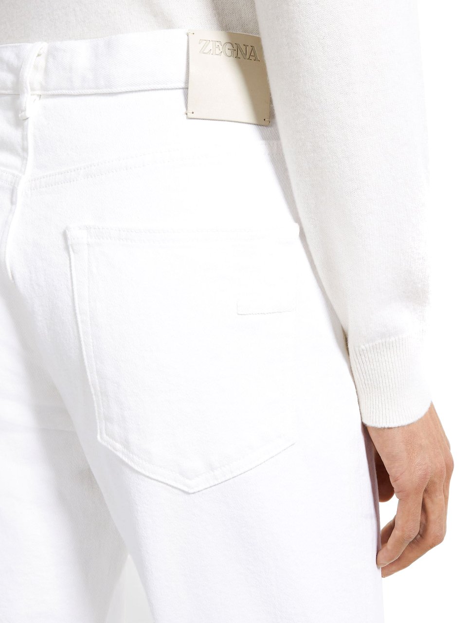 Zegna Roccia White Comfort Jeans Wit