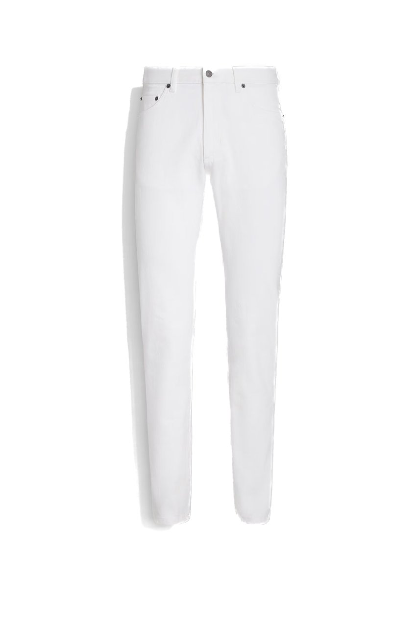 Zegna Roccia White Comfort Jeans Wit