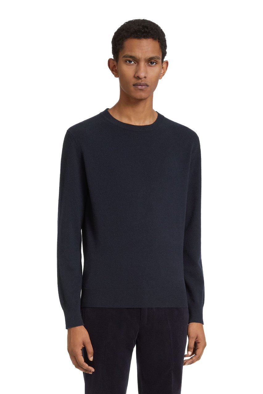 Zegna Oasi Cashmere Crewneck Sweater Zwart